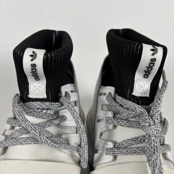 Adidas Tubular Doom hi top in white and Black men’s 6.5 - Picture 3 of 11